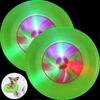 2 Peças Lanterna LED Disco para Cachorro Disco para Filhote Brinquedos Discos Voadores para Cachorro com Luz LED Duradoura Brinquedos Disco Voador para Cachorro Brinquedo Interativo para Filhote