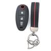 For Suzuki Baleno Ertiga Ciaz Ignis Kizashi Swift Sx4 S-Cross Vitars Silicone Car Smart Key Cover Case Bag Protector Keychain