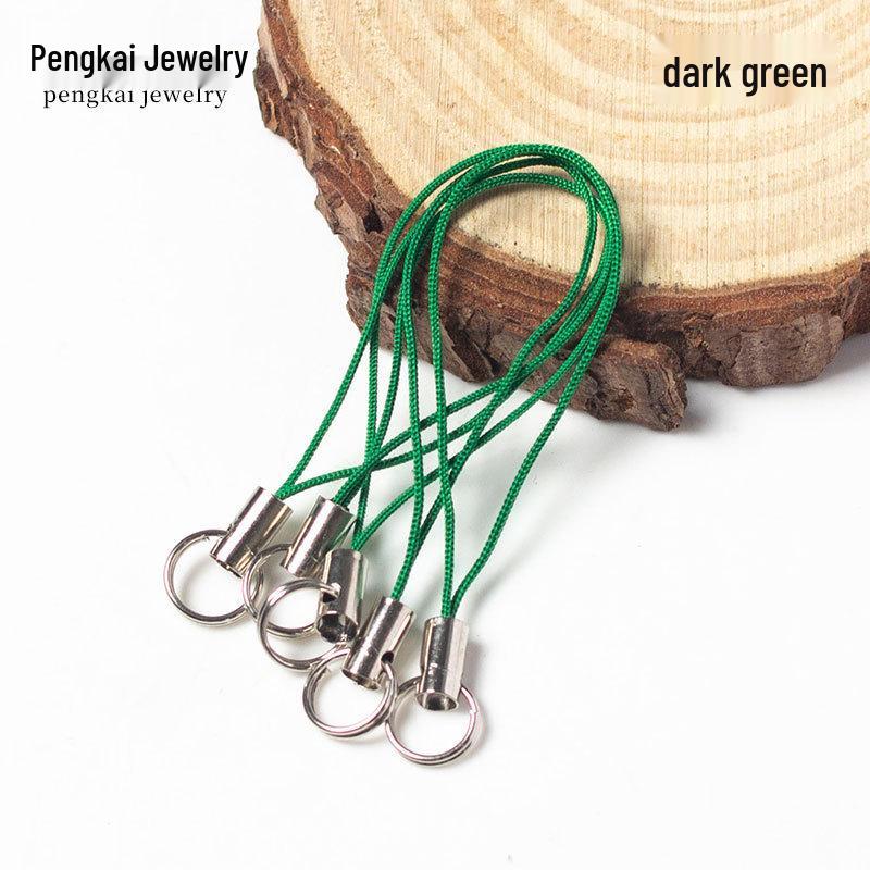 100 Colorful Double Loop Mobile Phone Lanyards - Doll Polyester Pendant Ropes for DIY Jewelry and Handmade Projects