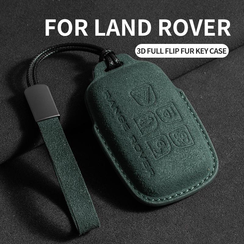Wildleder Auto Schlüssel Etui Hülle Halter Schutz Für Land Rover Range Rover Sport Velar Evoque Freelander2 Discovery Zubehör