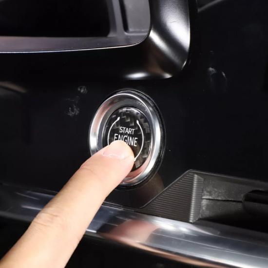 Real Carbon Fiber Engine Start/Stop Push Start Button Trim For Corvette C8 20-25