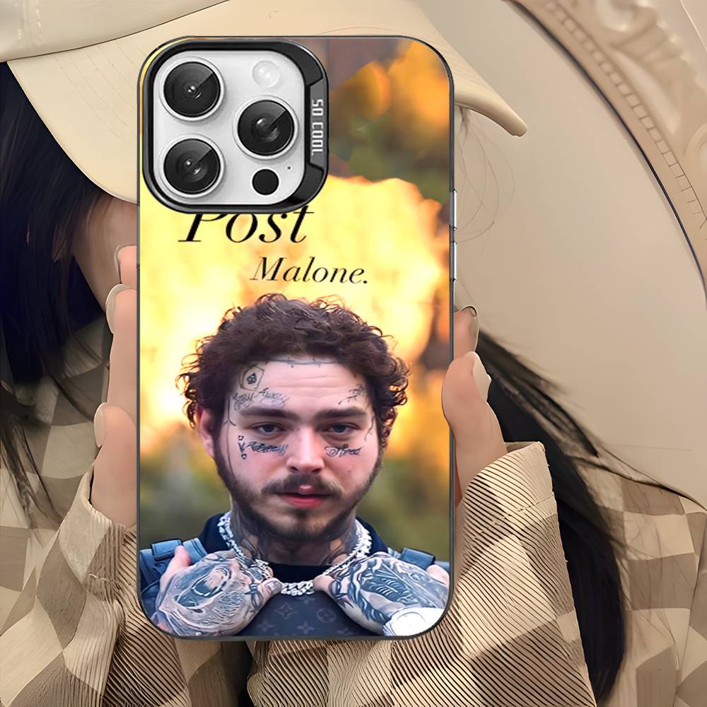 P-post M-Malones singer Phone Cases For iPhone 17 16 15 14 13 12 11 Plus Pro Max Colorful Case