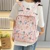 Cute Line Puppy Dog Print Backpack Large Capacity Schoolbag  Delicate Personality Trendy Student Bags Casual Travel Bags