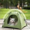 Faltbares Katzenhaus Haustierzelt Vier Jahreszeiten Universelles Katzen- und Hunde-Haustiernest Sommer Kühlmatte Outdoor Tragbar Faltbar Atmungsaktiv