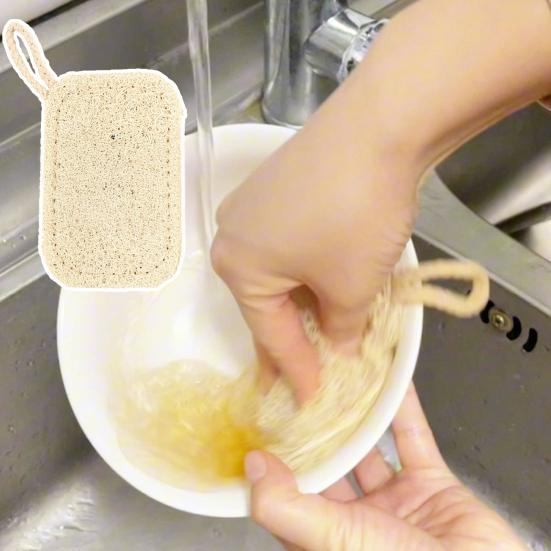 Loofah Dish Scrubber Convenient Dish Pot Washing Cloth Quick Drying Loofah Cleaning Pad for Home Kitchen