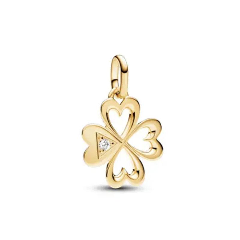 Nowa Europejska Seria Me Miedziany Złoty Słoń, Ząb Wisiorek Odpowiedni Do Małego Otworu Bransoletka Me Akcesoria DIY Biżuteria Charms