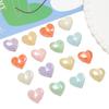 [19X17mm] Color-Plated Peach Heart Beads  Cream Heart-Shaped Beads DIY Handmade Jewelry Accessories