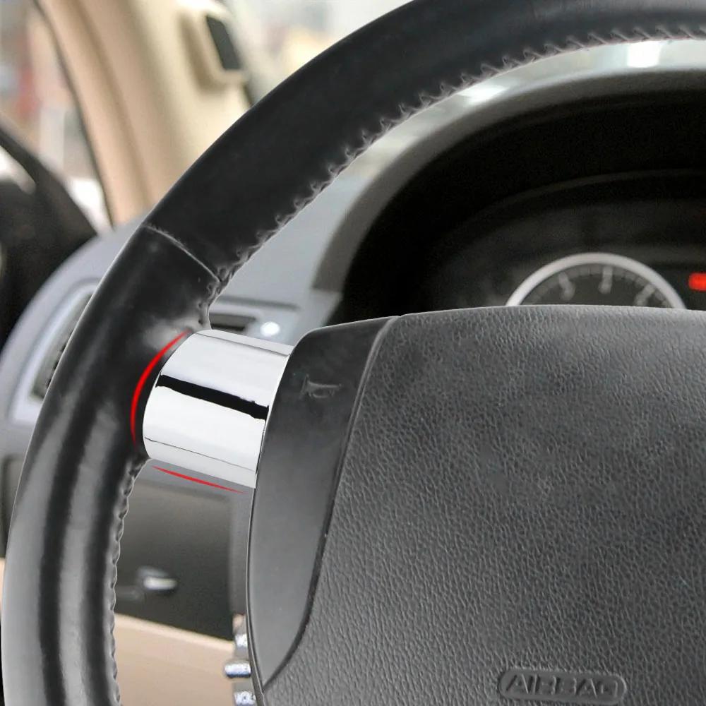 For Ford Mondeo 2004 2005 2006 Steering Wheel Sticker Cover 4Pcs Decoration ABS Chrome Trim Interior Accessories