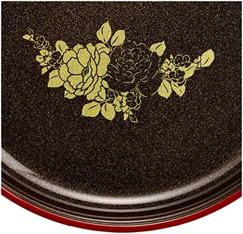 Nakanishi Kogei Sweets Bowl, Gold Pear-Finish, Rose, 21cm, Boxed, Made in Japan, 2456009