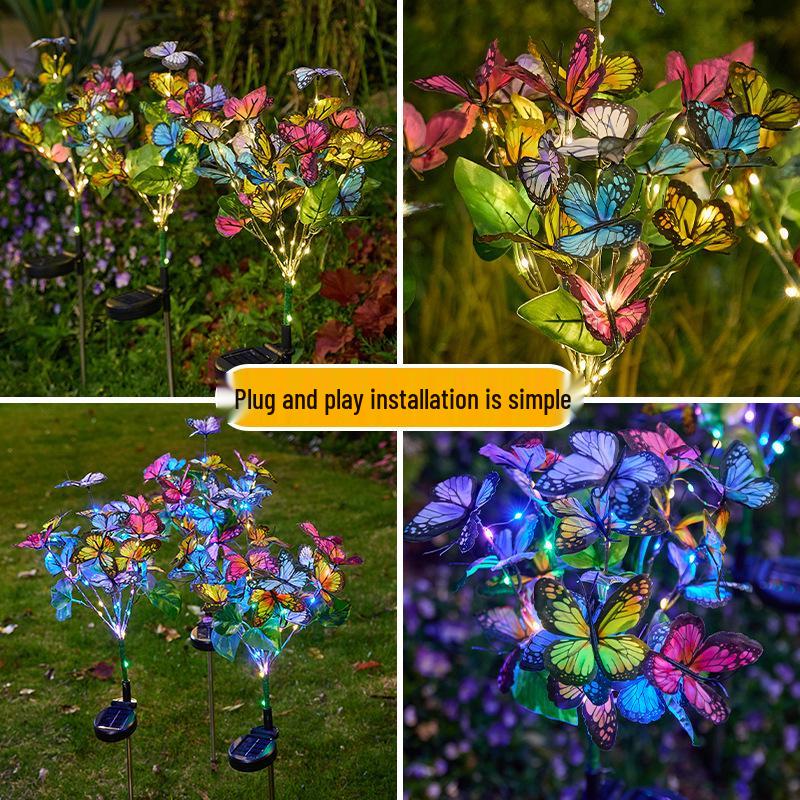 Waterproof Butterfly Lawn Lights: High-Value Villa Courtyard Illumination with Luminous Insect Design