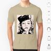 Bette Davis Smoking T Shirt Cotton Men Women DIY Print Flame Firestarter Bette Davis Movie Cinema Actress Portrait Famale Hat