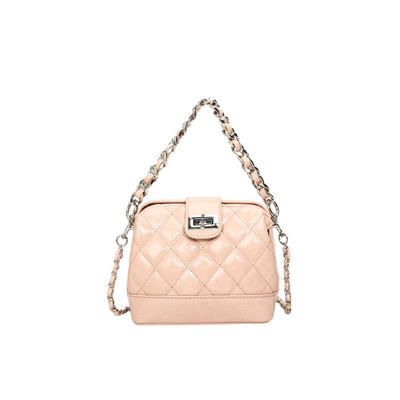New niche bucket bag bag women's makeup fashion diamond chain portable shoulder messenger bag