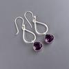 African Amethyst Gemstone 925 Sterling Silver Jewelry Handmade Earrings 1.90" EE-19-5