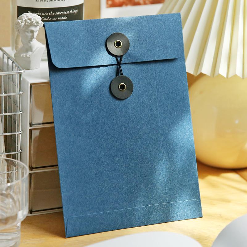 Retro A5 Kraft Tie-Up Envelope: Thread-Bound Document Storage with Ceremony Flair