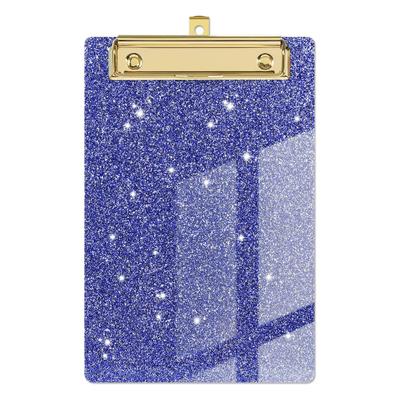 Presse-papier Pailleté Surface Brillante Écriture Lisse Coins Arrondis Force de Serrage Élevée Support Plaque de Fond Haute Ténacité Résistant à la Flexion Bureau
