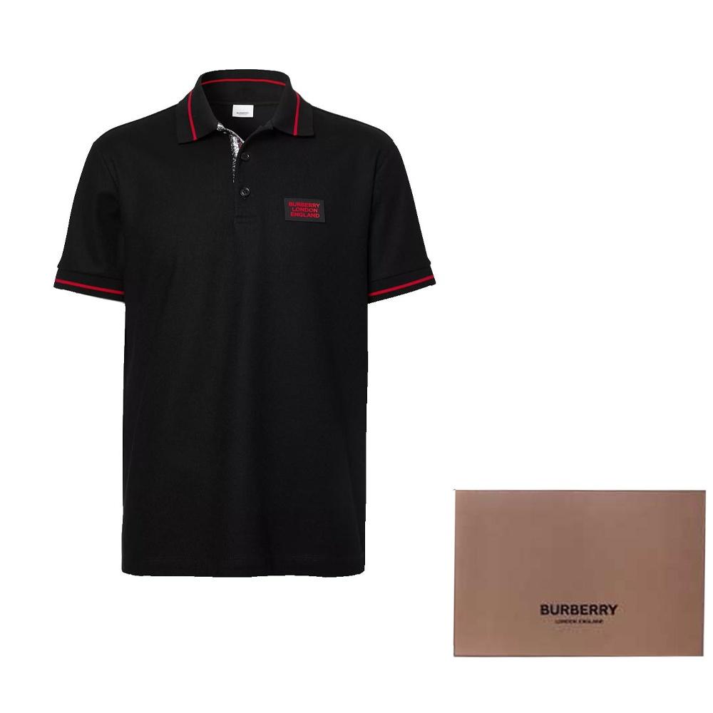 Burberry Short Sleeves Polo Shirt 'Black' Men's 80259721