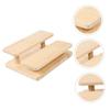 LEDMOMO Multi-Purpose Wooden Display Stand, Tiered, for Collectibles, Figures, Jewelry, Toy Models, and Cake Stands