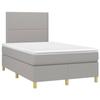 VidaXL Slat Bed Base with Mattress and LED, Upholstered Bed, Double Bed, Adult Bed for Interior Bedroom, 3135341