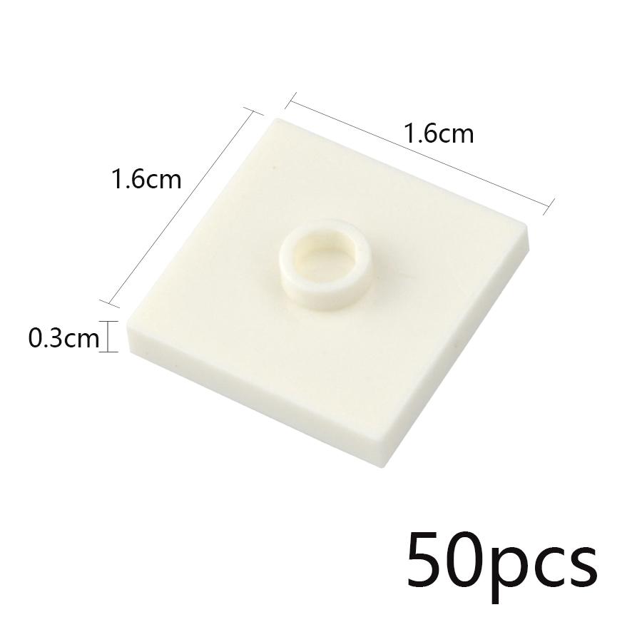 50 Stück MOC Dünne Steine 1x1 Einzelnoppenplatten Mehrfarbig Kompatibel 23893 87580 Bausteine Großhandel DIY Kreativ für Kinder