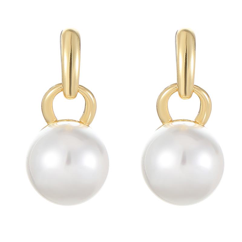 Banyan Tree S925 Silver Star Pearl Earrings - High-End Fall/Winter Fashion for Women