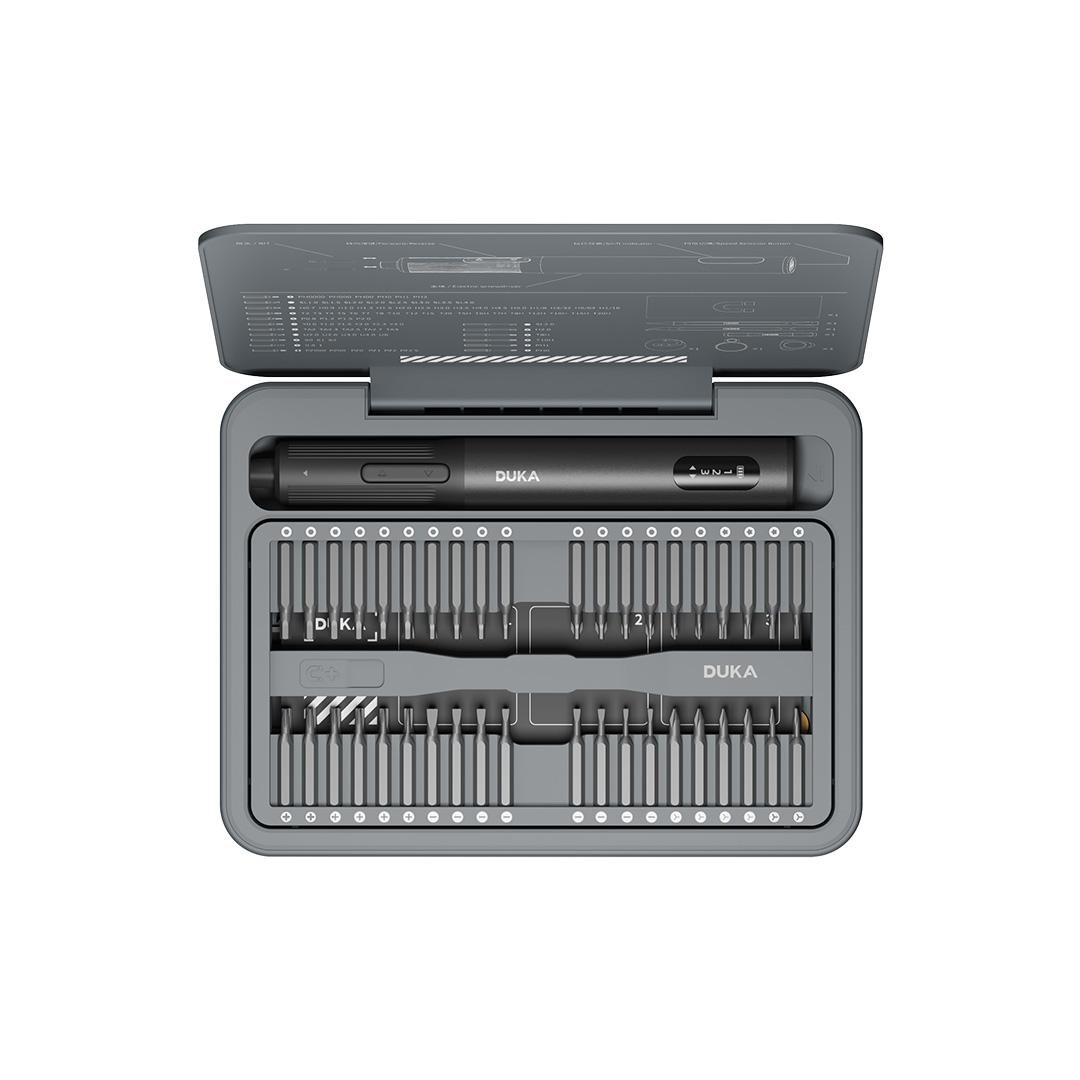 

Xiaomi DUKA ATuMan Набор электрических отверток E3 Прецизионный 650 мАч Перезаряжаемый Ремонт 95 шт. Стальные биты Отвертка 95-в-1 серый