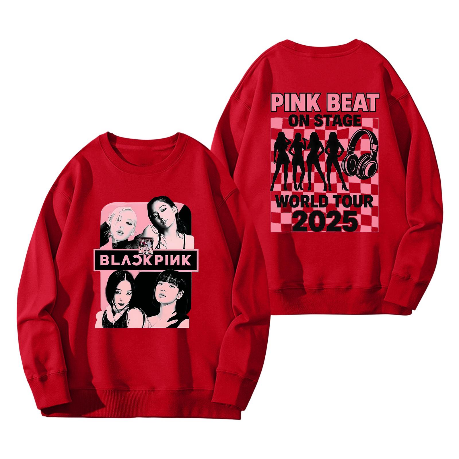 

Женский модный и повседневный свитшот с длинным рукавом, круглым вырезом и принтом XXXL красный