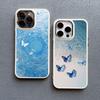 Modrý motýl Oceánské vlny Pouzdro na telefon Pro iPhone 14 13 12 11 Pro Max 16 15 Pro Max Plus 7 8 Plus SE 2020 XR XS X Silikonový kryt