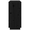 Sideboard Black 111 x 34 x 75 cm Solid Pine Wood