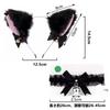 LEISURE CLUB Halloween Cat Ear Headband, Glowing White Choker with Bell, Cute Cat Ear Cosplay Accessory for Adults and Kids, Cute Hair Ornament,