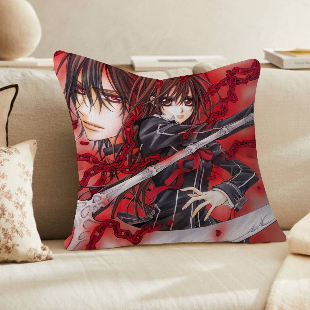 PC Anime VVampire Knight Cushion Cover Car Throw Pillow Case For Sofa Car Christmas Gift