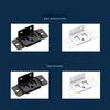 4Pcs Home Renovation Diy Tool Accessories Fixed Fastener 2-In-1 Insert Furniture Laminate L-Shaped 90 Degree Connector