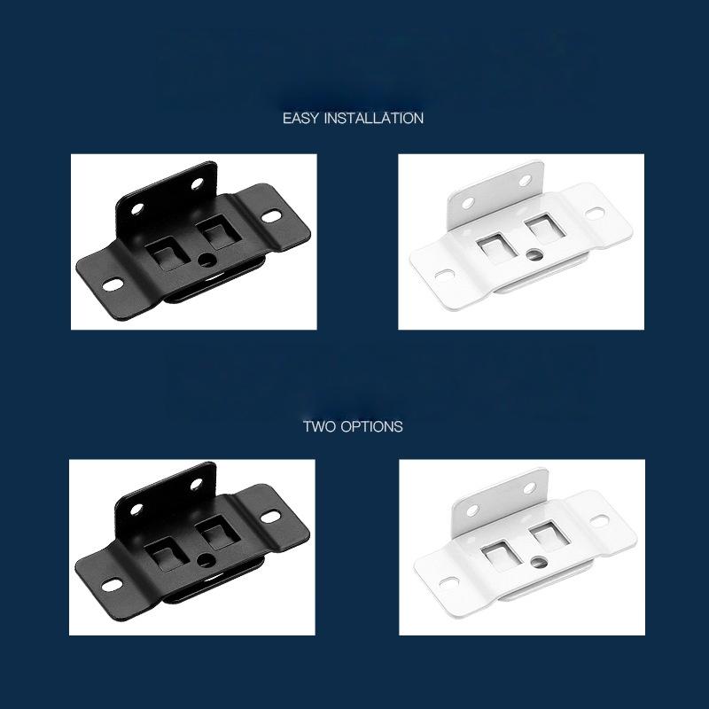 4Pcs Home Renovation Diy Tool Accessories Fixed Fastener 2-In-1 Insert Furniture Laminate L-Shaped 90 Degree Connector
