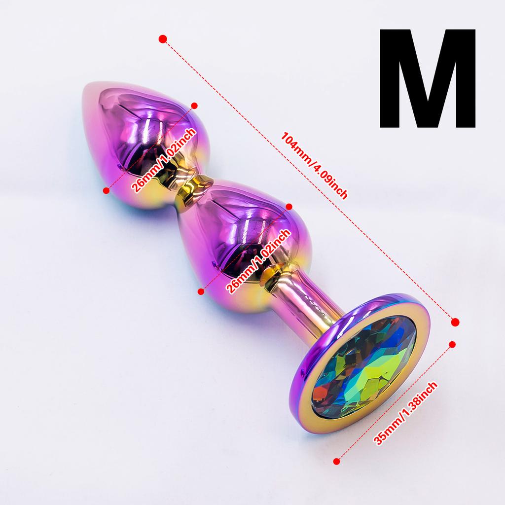 Gem Base Butt Plug Anal Massage Dilatancy Toy Adult Masturbation Sexual Wellness G-point Massage