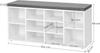 Shoe Cabinet with Seat - LHS010W01