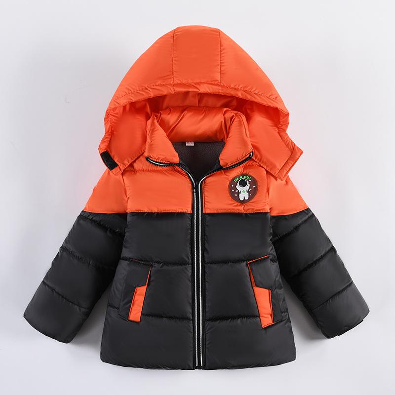 2023 Boys  Thickened Cotton Jacket for Cross-Border E-commerce 100 cm оранжевый