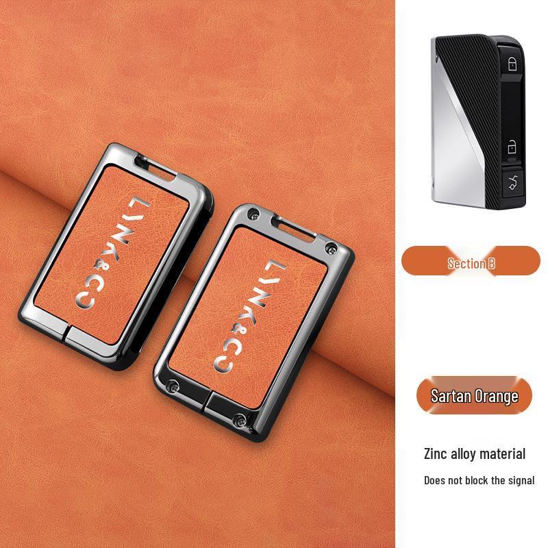 Lynk & Co 03 Schlüsselhülle für Advanced Hatchback mit Herren-Emp-Tasche, Schale und Schnalle