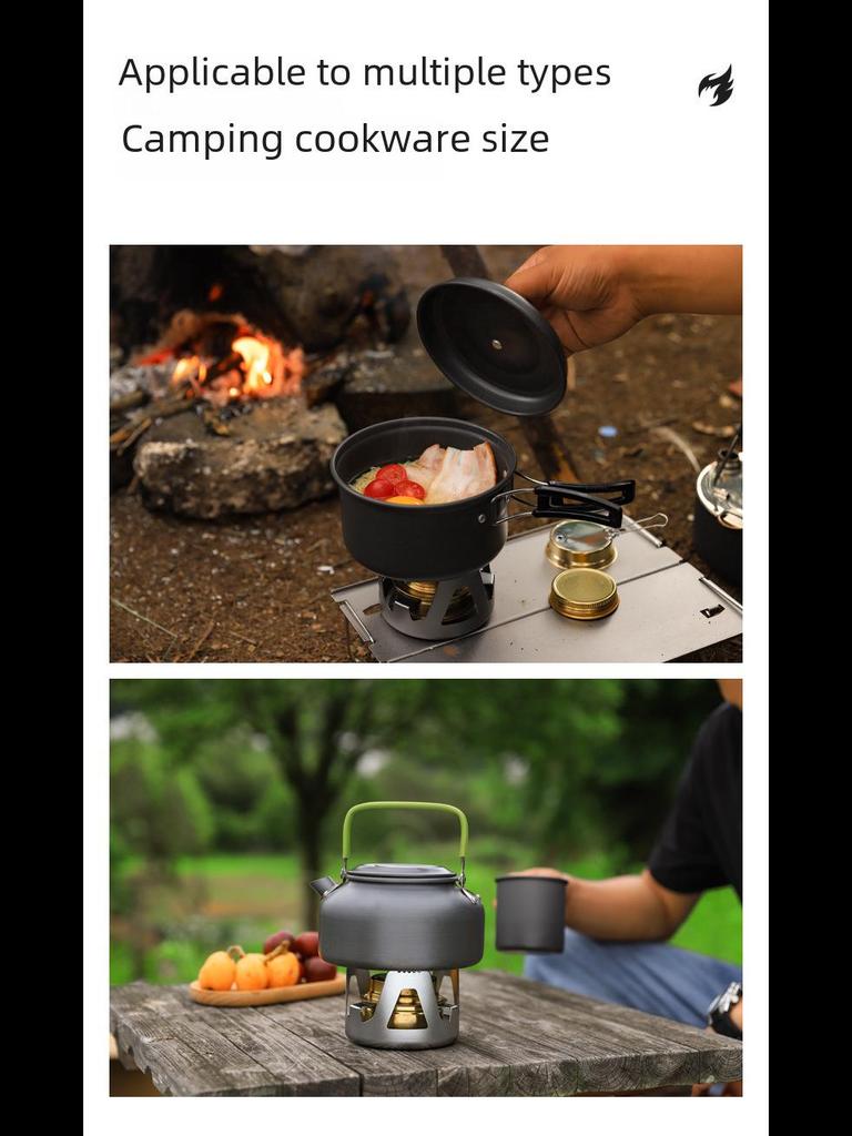 Ultra-Light Portable Alcohol Stove for Outdoor Use