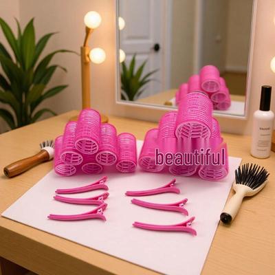 Bâtons à boucler auto-adhésifs les plus vendus avec pinces - Ensemble de bandes à boucler pour franges pour un coiffage facile