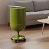 Kelchglas Mülleimer NoBend Design Druckdeckel Hoher Ständer Stiel Müllbehälter für Wohnzimmer