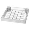 Manhole Cover with Frame, 400 X 400mm Invisible Recessed Septic Tank Access Covers, Aluminum Alloy Embedded Drain Channel Inspection Cover for