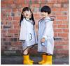 Fashionable and Cute Children's Raincoat for Babies, Kindergarten Kids, Boys, Transparent Jacket, Full-Body, Portable, Outdoor