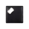 Square Coasters PU Leather Bottle Opener Multifunctional Cup Mat  Party