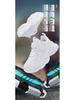 Kids' Spring Sports Shoes: Non-Slip Soft Sole Running Sneakers, White Leather, Casual Fashion for Boys & Girls