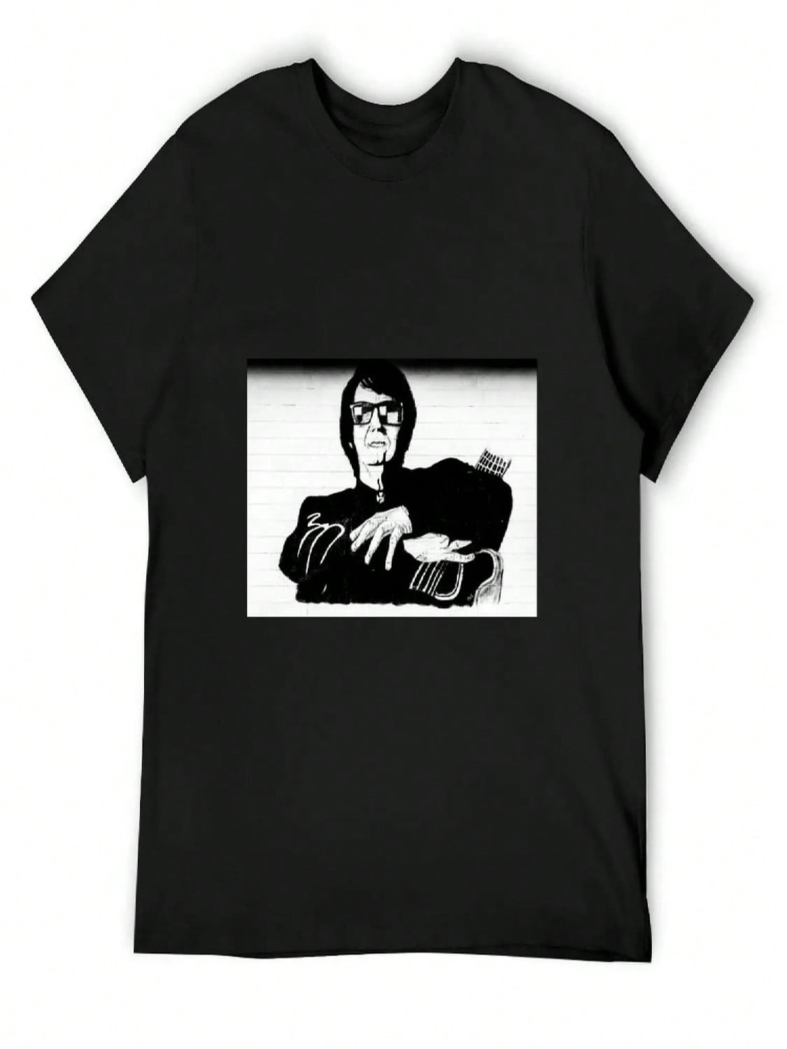 Roy Orbison Mural T-Shirt Cute Clothes Vintage T Shirts Shirts Graphic Korean Fashion unisex T Shirts Pack S