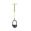 Grass Trimming Handheld Lawn Mower Manual Portable Trimming Shovel Half Moon Shape T-Grip Handle Garden Edger Household Use