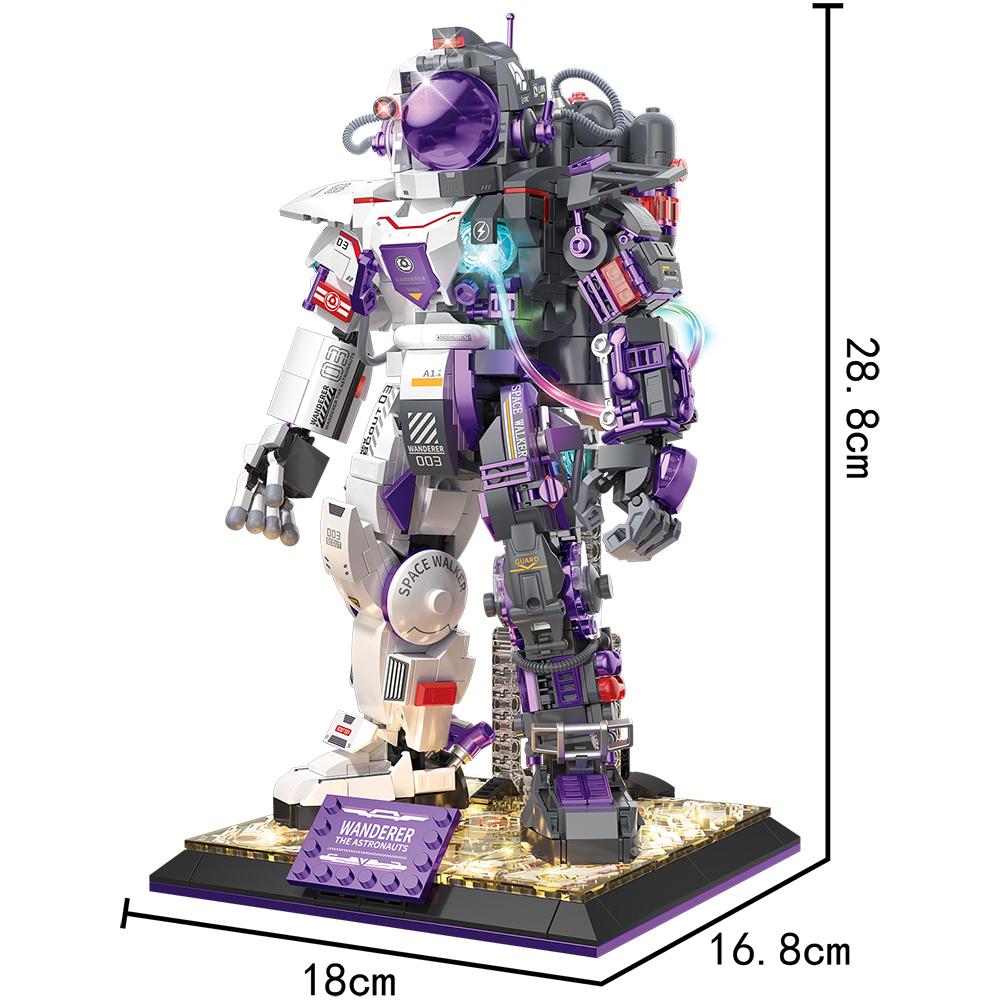 

1130 шт. Набор строительных блоков Меха Астронавты Модель робота Космонавта Кирпичики фигурки Экшн Игрушки для сборки для взрослых и детей Подарки для мальчиков БЕЗ КОРОБКИ