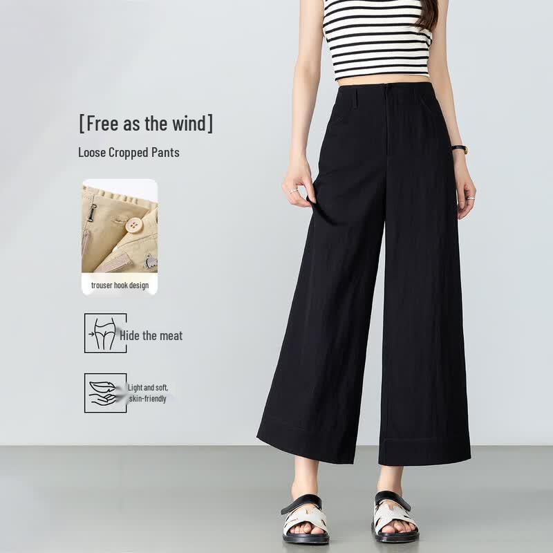 Women s Relaxed Straight Wide-Leg Casual Pants 2XL