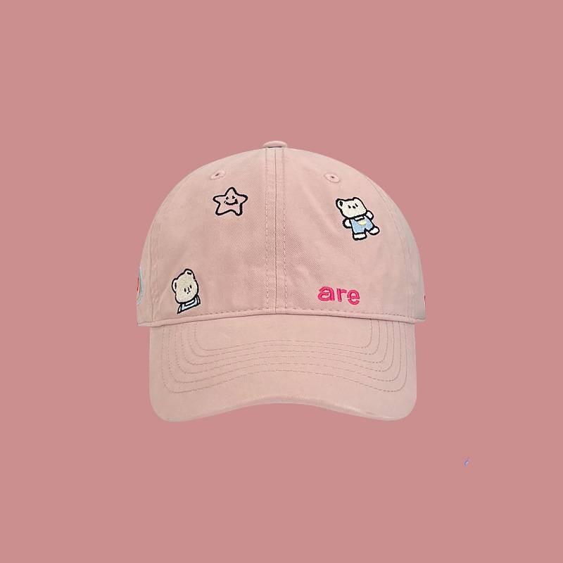 Cap Shading Baseball Hat Little Bear Pattern Uv Protection Unisex Design Gift