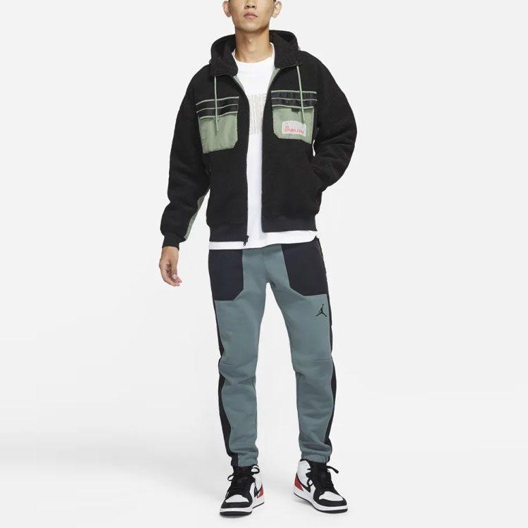 Jordan Velvet Jackets Men's Black Hooded Moderate DQ0385-010