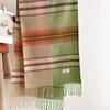 Classic Tassels Warm Stripe Shawl Thickened Blanket Scarf Cozy Wrap Scarf  Autumn Winter